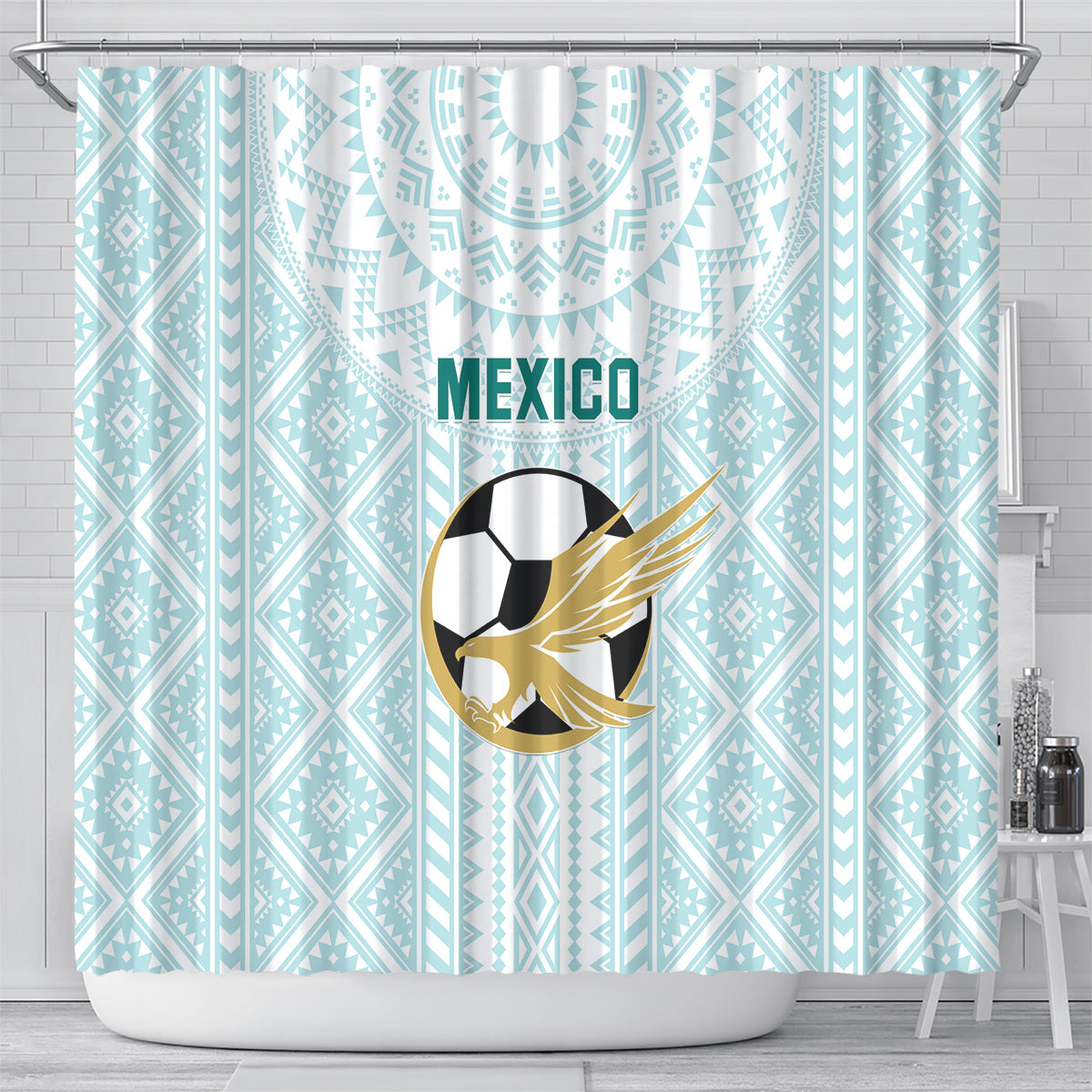 Mexico 2024 Football Shower Curtain El Tri Special Version
