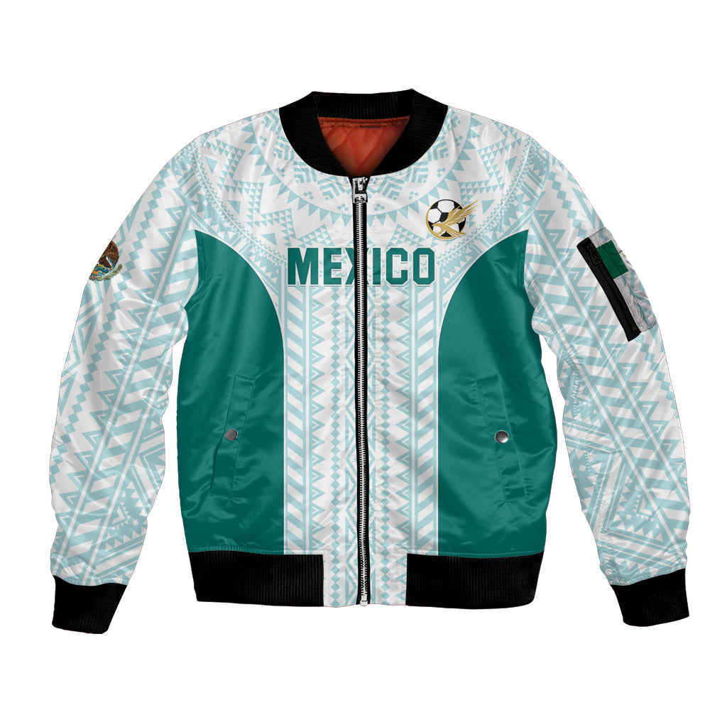 Personalized Mexico 2024 Football Sleeve Zip Bomber Jacket El Tri Special Version - Wonder Print Shop