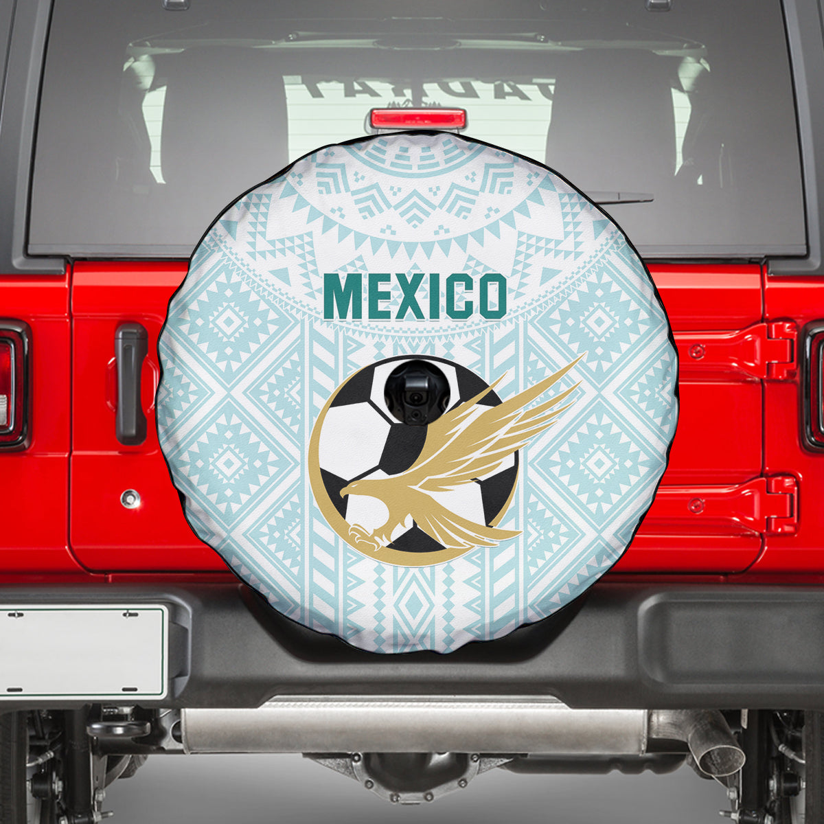 Mexico 2024 Football Spare Tire Cover El Tri Special Version - Wonder Print Shop