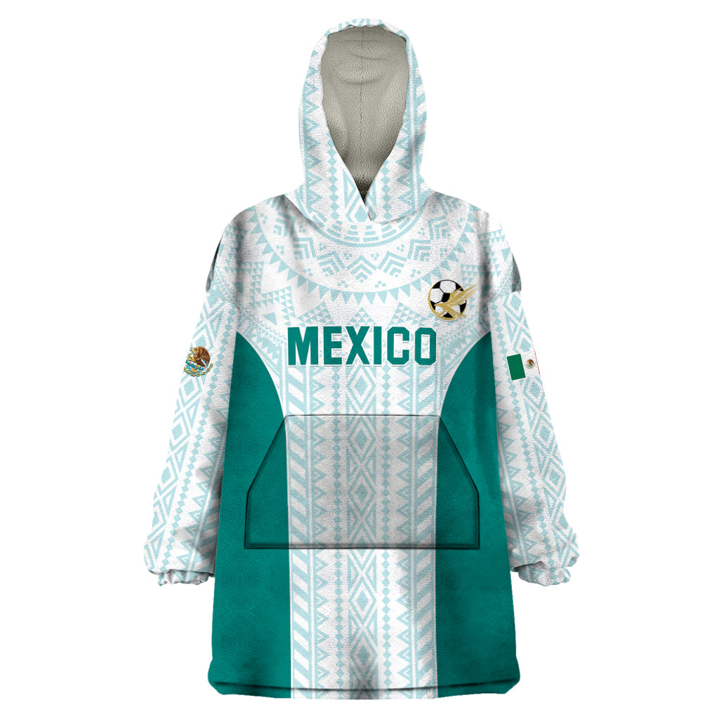 Personalized Mexico 2024 Football Wearable Blanket Hoodie El Tri Special Version - Wonder Print Shop