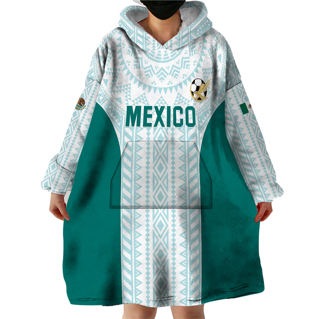 Personalized Mexico 2024 Football Wearable Blanket Hoodie El Tri Special Version - Wonder Print Shop