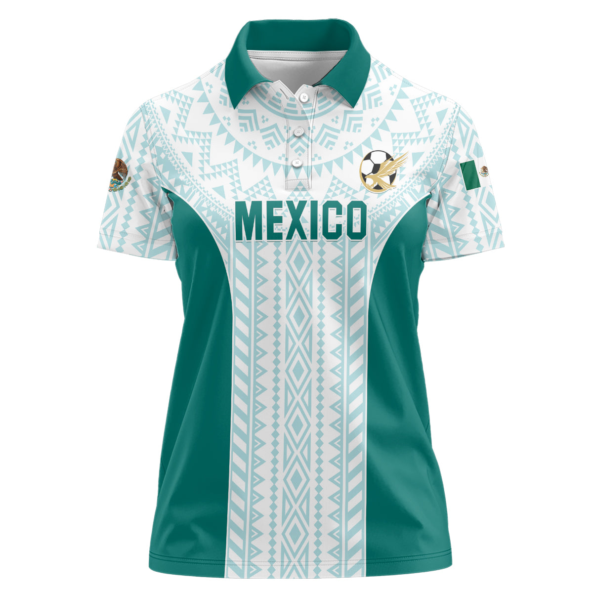 Personalized Mexico 2024 Football Women Polo Shirt El Tri Special Version - Wonder Print Shop