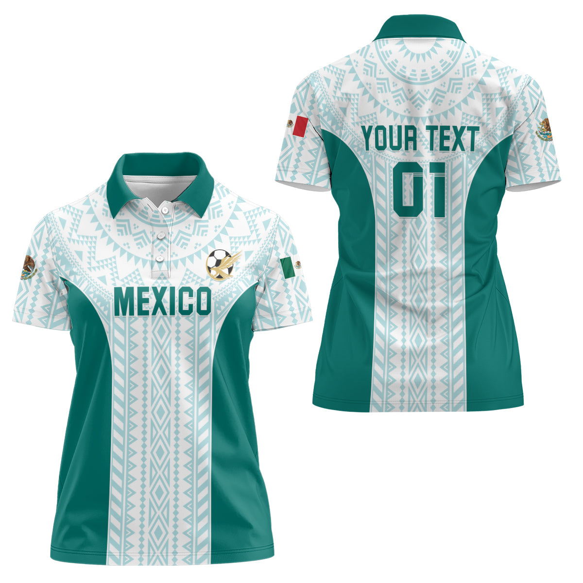 Personalized Mexico 2024 Football Women Polo Shirt El Tri Special Version - Wonder Print Shop