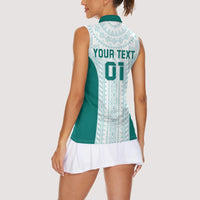 Personalized Mexico 2024 Football Women Sleeveless Polo Shirt El Tri Special Version - Wonder Print Shop