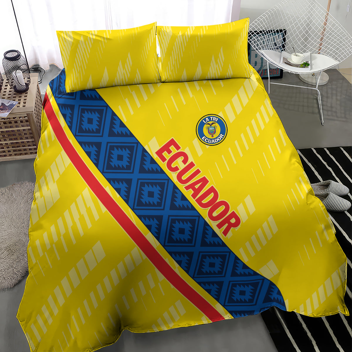 Ecuador 2024 Football Bedding Set Come On La Tri - Wonder Print Shop