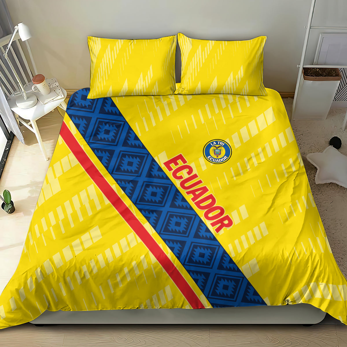 Ecuador 2024 Football Bedding Set Come On La Tri - Wonder Print Shop