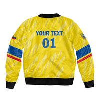 Personalized Ecuador 2024 Football Bomber Jacket Come On La Tri - Wonder Print Shop