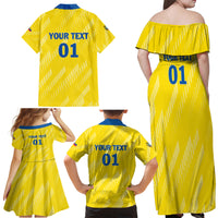 Personalized Ecuador 2024 Football Family Matching Off Shoulder Maxi Dress and Hawaiian Shirt Come On La Tri - Wonder Print Shop