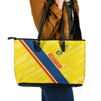 Ecuador 2024 Football Leather Tote Bag Come On La Tri - Wonder Print Shop
