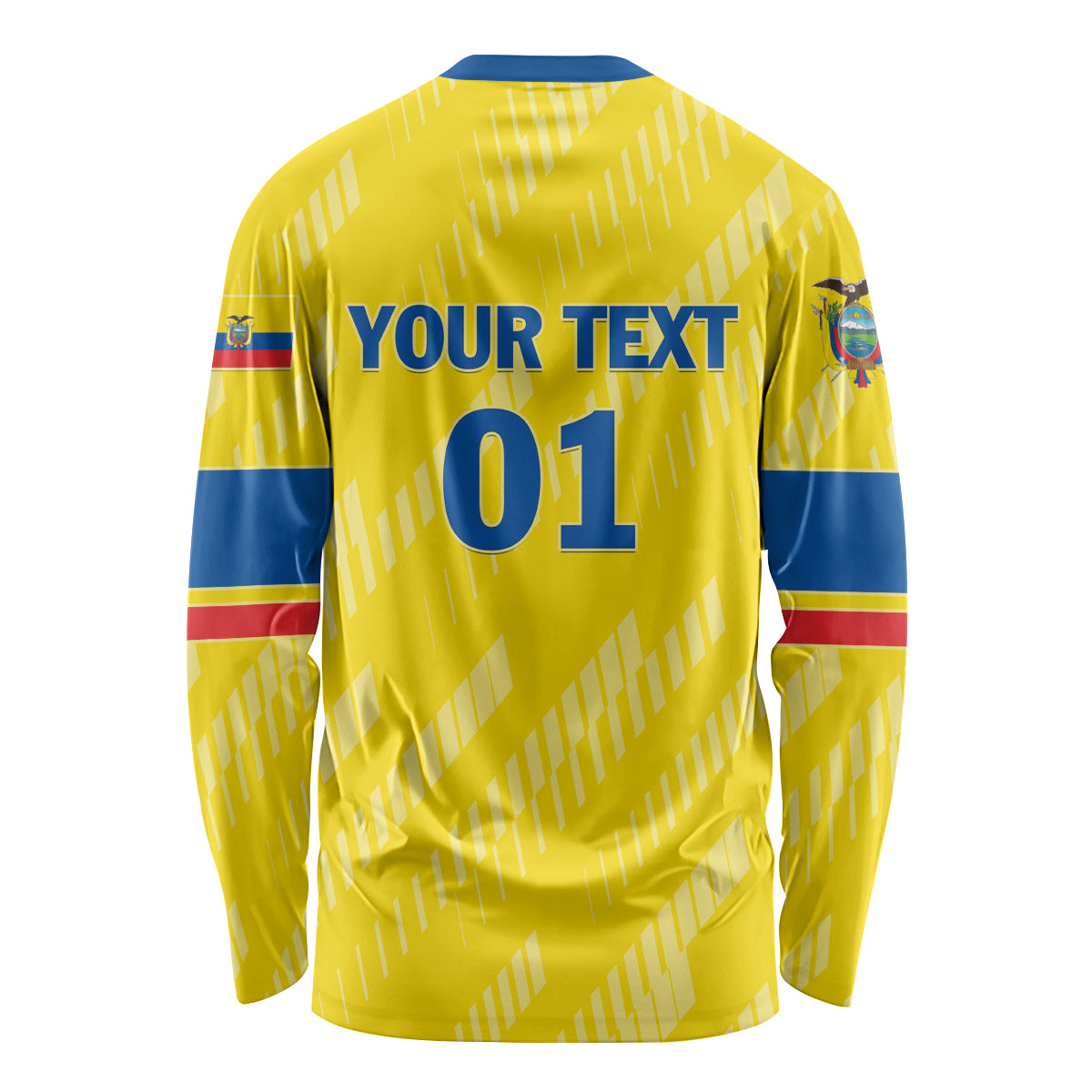 Personalized Ecuador 2024 Football Long Sleeve Shirt Come On La Tri - Wonder Print Shop