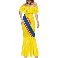 Personalized Ecuador 2024 Football Mermaid Dress Come On La Tri - Wonder Print Shop