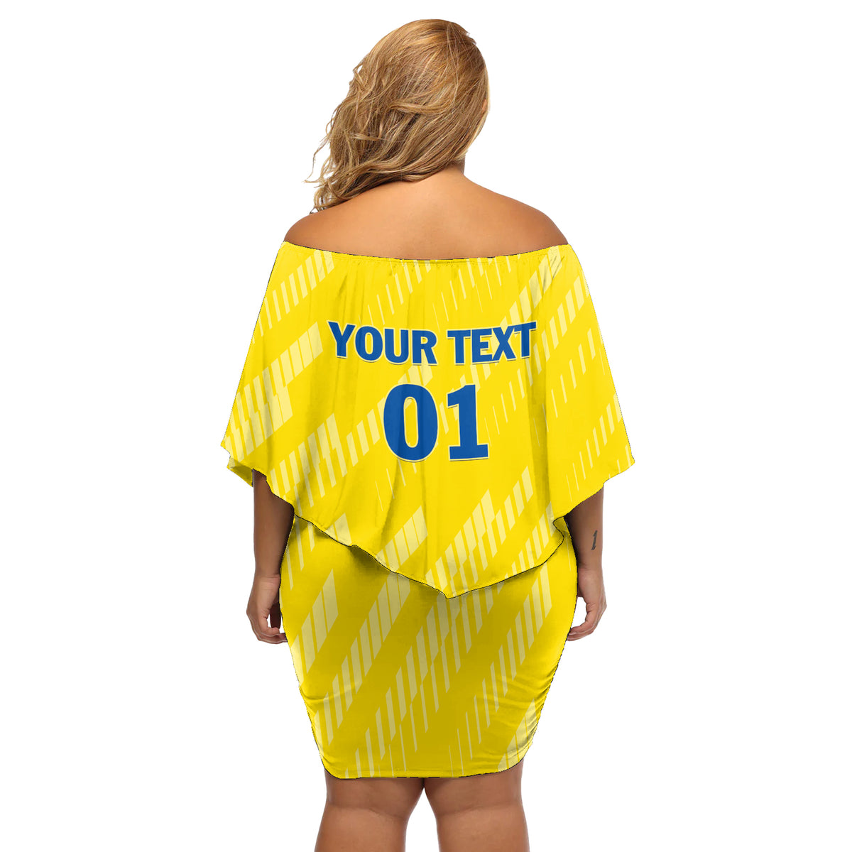 Personalized Ecuador 2024 Football Off Shoulder Short Dress Come On La Tri - Wonder Print Shop