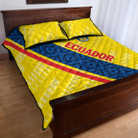 Ecuador 2024 Football Quilt Bed Set Come On La Tri - Wonder Print Shop