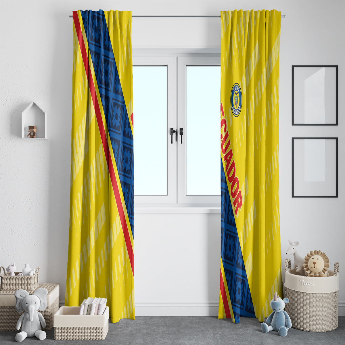 Ecuador 2024 Football Window Curtain Come On La Tri - Wonder Print Shop