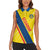 Personalized Ecuador 2024 Football Women Sleeveless Polo Shirt Come On La Tri