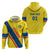 Personalized Ecuador 2024 Football Zip Hoodie Come On La Tri