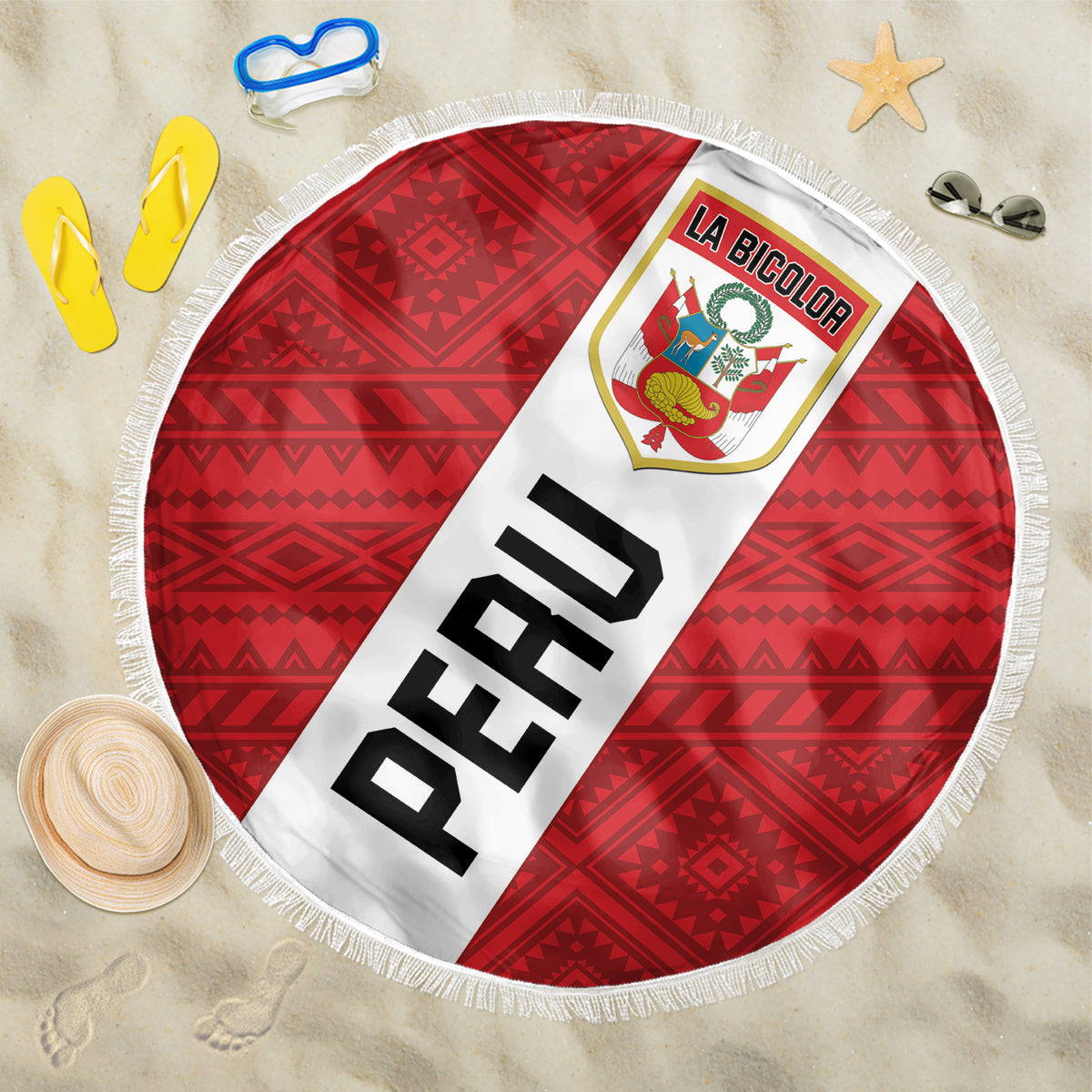 Peru 2024 Football Beach Blanket Come On La Bicolor