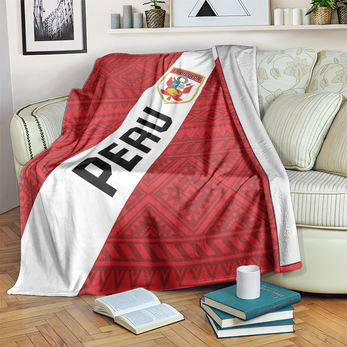 Peru 2024 Football Blanket Come On La Bicolor