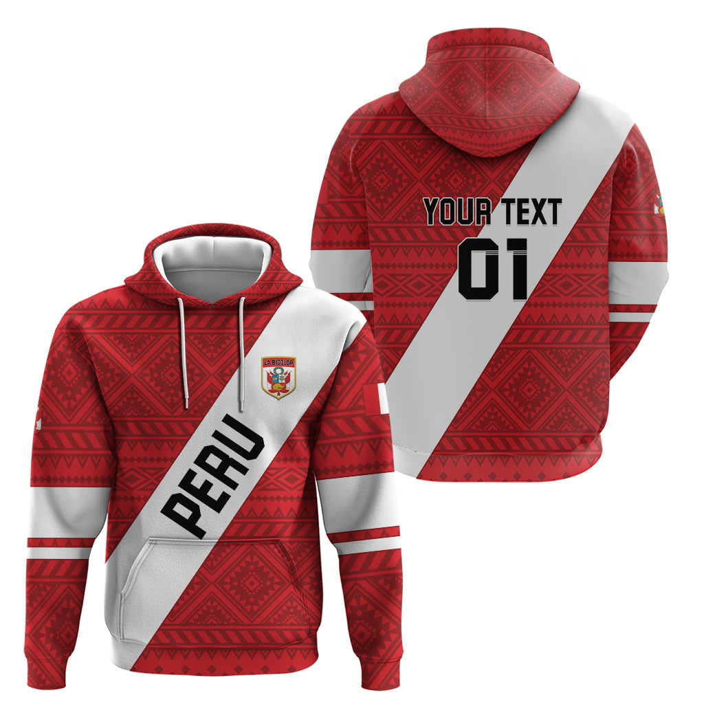Personalized Peru 2024 Football Hoodie Come On La Bicolor - Wonder Print Shop