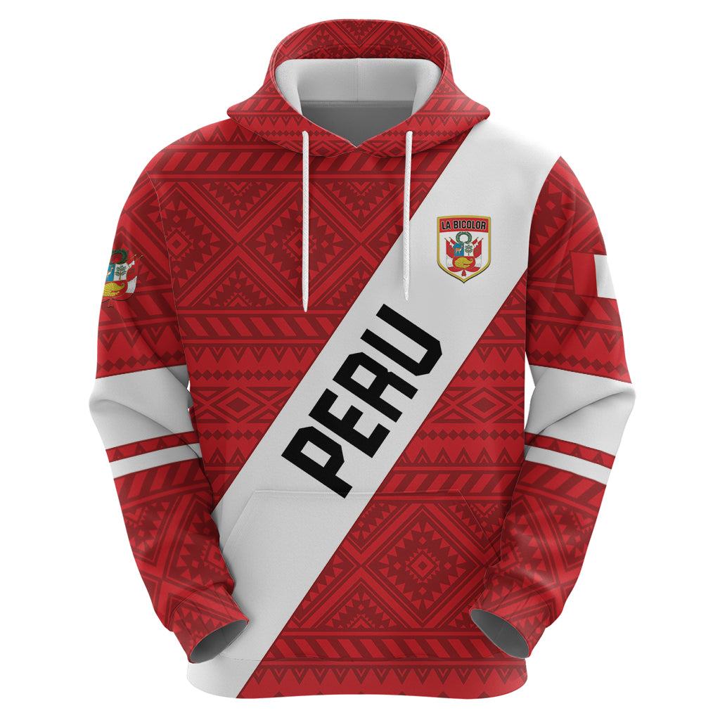 Personalized Peru 2024 Football Hoodie Come On La Bicolor - Wonder Print Shop