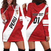 Personalized Peru 2024 Football Hoodie Dress Come On La Bicolor - Wonder Print Shop