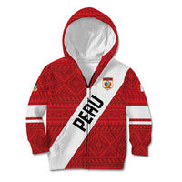 Personalized Peru 2024 Football Kid Hoodie Come On La Bicolor - Wonder Print Shop