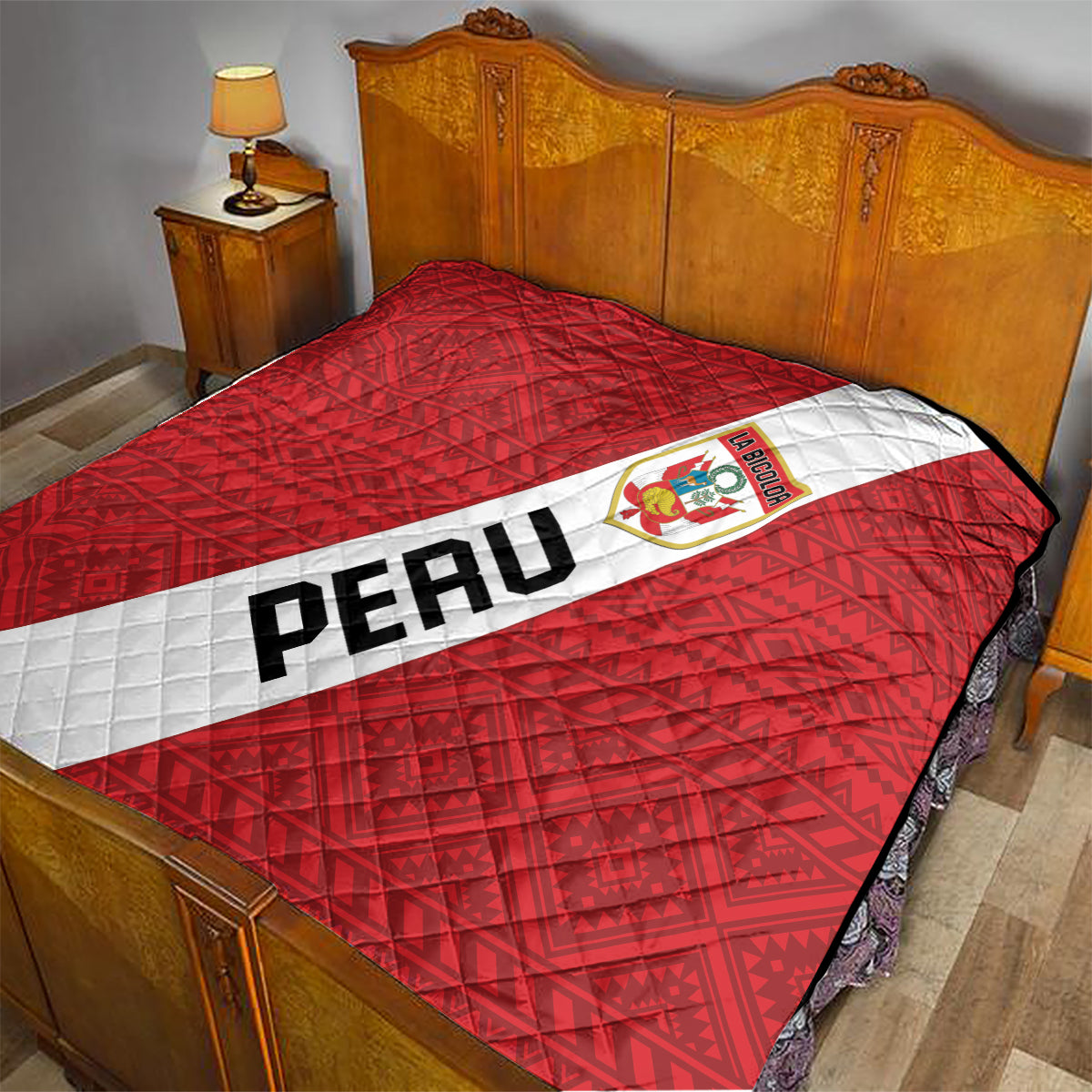 Peru 2024 Football Quilt Come On La Bicolor - Wonder Print Shop