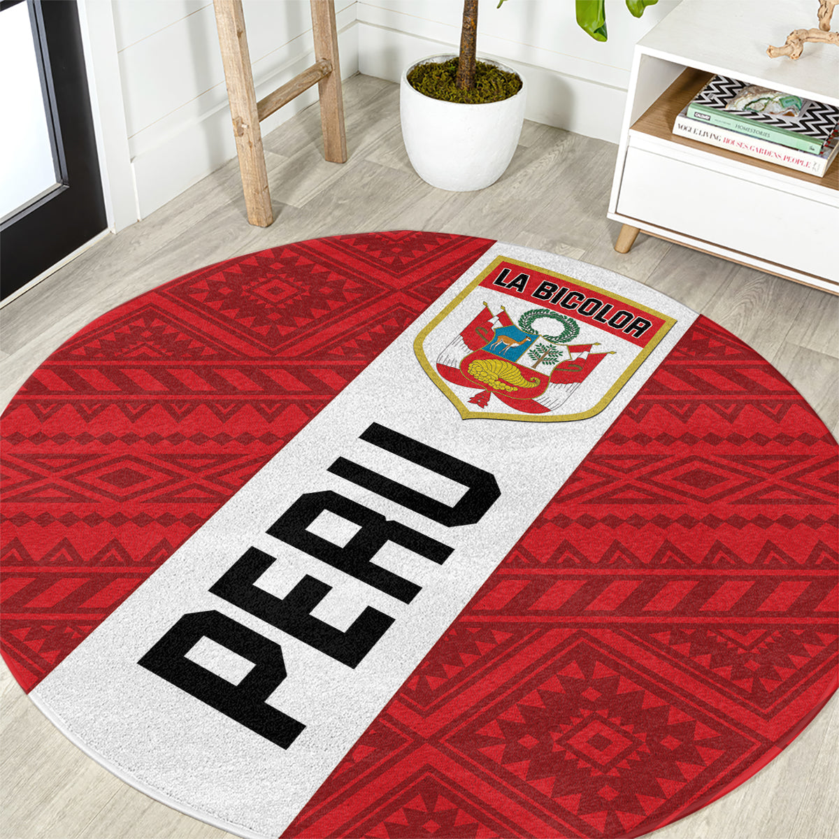 Peru 2024 Football Round Carpet Come On La Bicolor