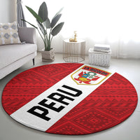 Peru 2024 Football Round Carpet Come On La Bicolor