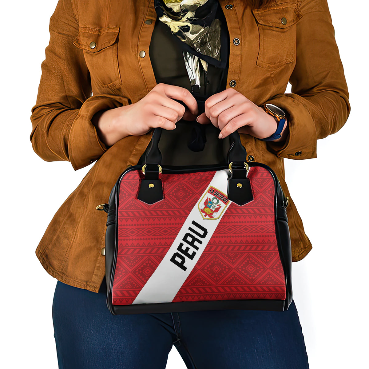 Peru 2024 Football Shoulder Handbag Come On La Bicolor