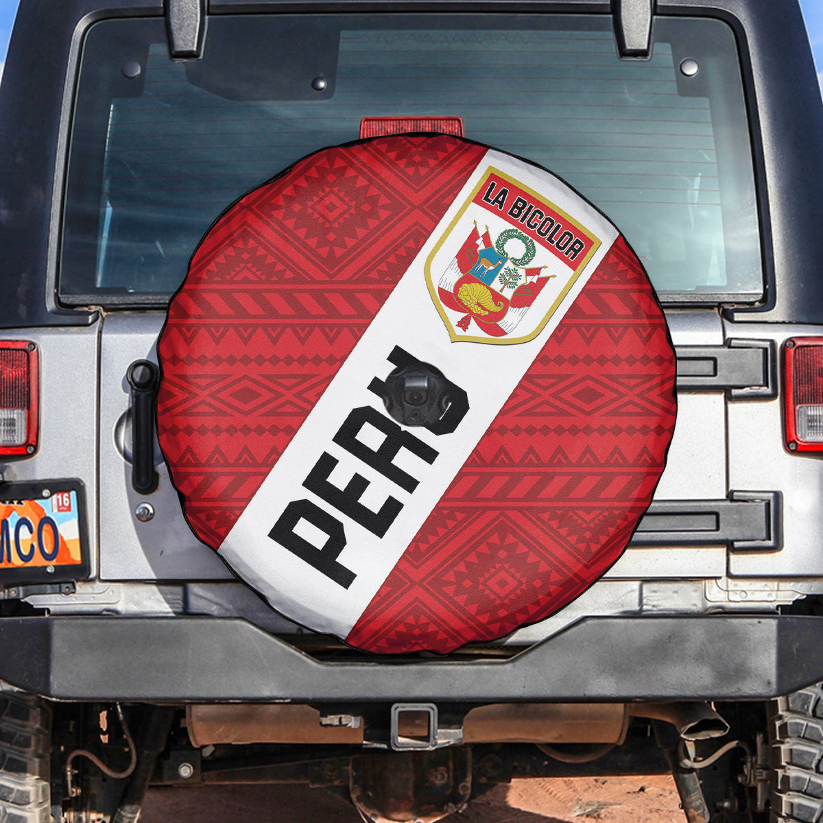 Peru 2024 Football Spare Tire Cover Come On La Bicolor