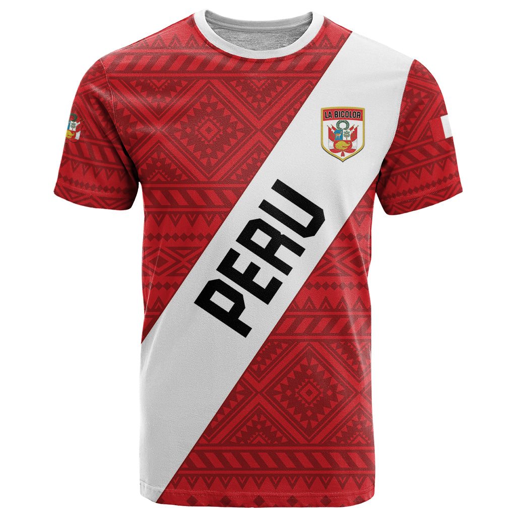 Personalized Peru 2024 Football T Shirt Come On La Bicolor - Wonder Print Shop