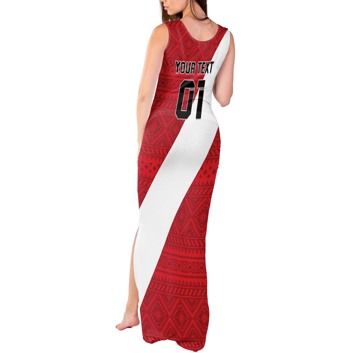 Personalized Peru 2024 Football Tank Maxi Dress Come On La Bicolor - Wonder Print Shop
