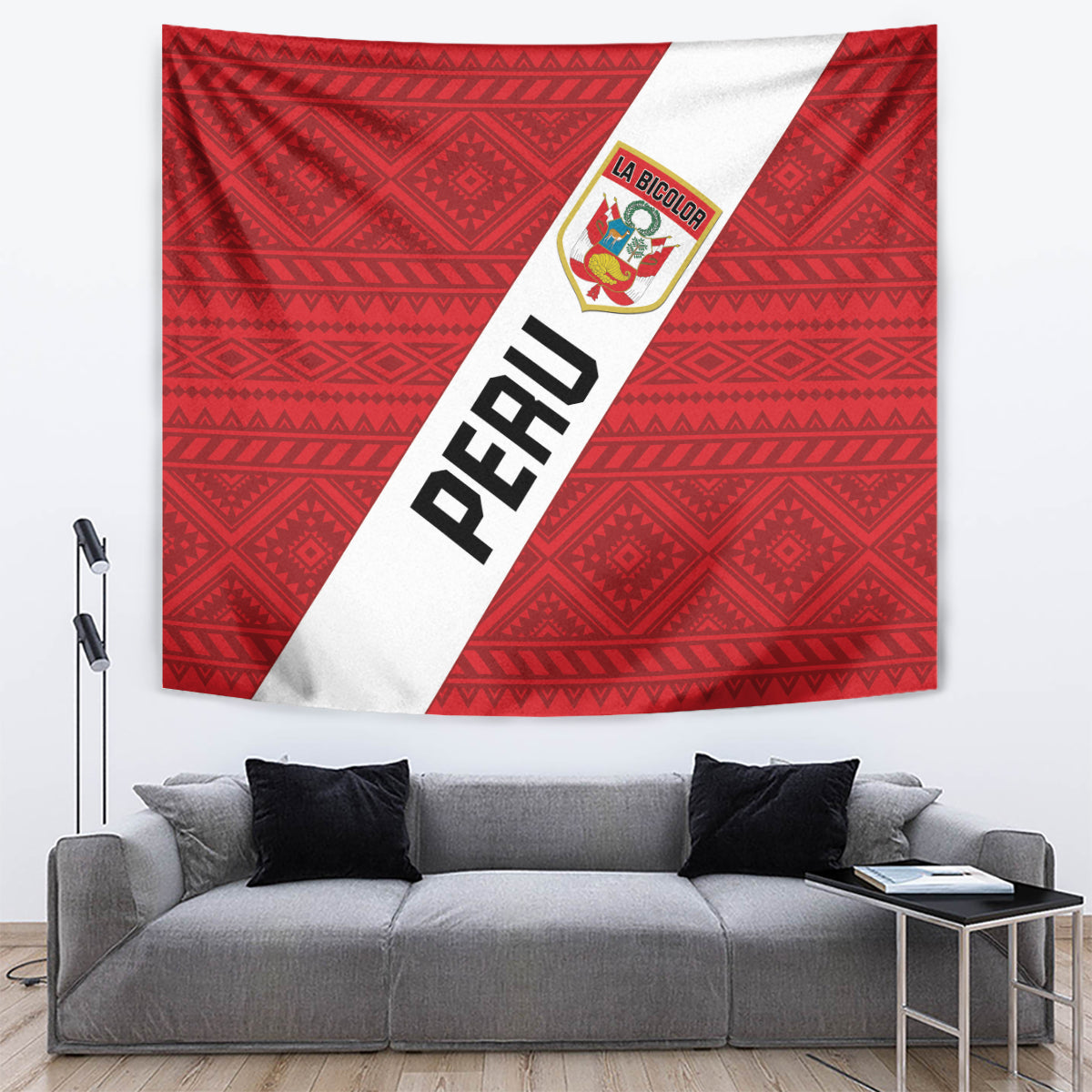 Peru 2024 Football Tapestry Come On La Bicolor - Wonder Print Shop