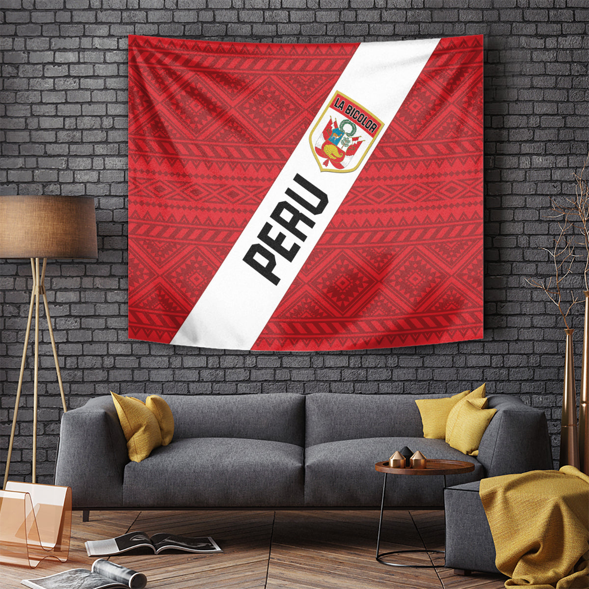 Peru 2024 Football Tapestry Come On La Bicolor - Wonder Print Shop