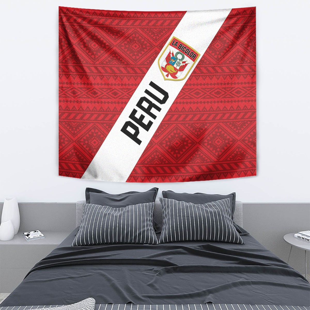 Peru 2024 Football Tapestry Come On La Bicolor - Wonder Print Shop