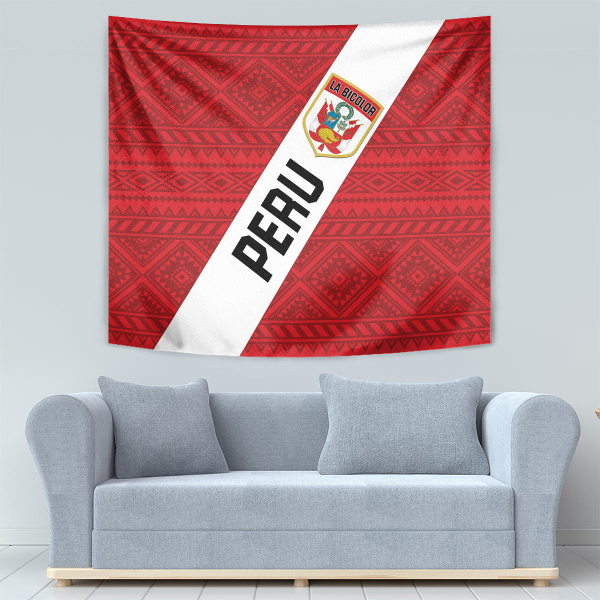 Peru 2024 Football Tapestry Come On La Bicolor - Wonder Print Shop