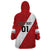 Personalized Peru 2024 Football Wearable Blanket Hoodie Come On La Bicolor