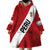 Personalized Peru 2024 Football Wearable Blanket Hoodie Come On La Bicolor