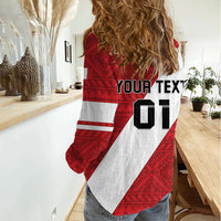 Personalized Peru 2024 Football Women Casual Shirt Come On La Bicolor - Wonder Print Shop