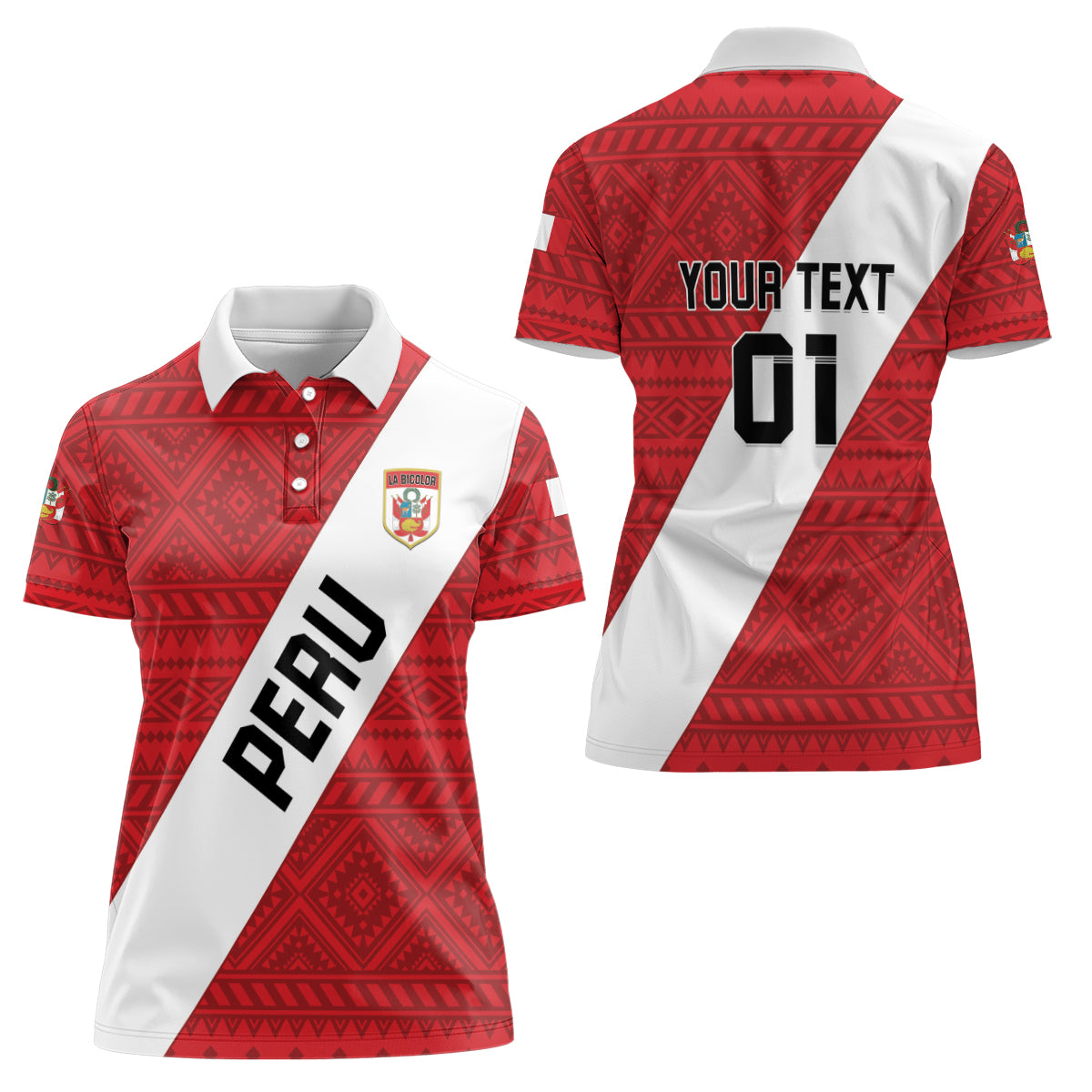 Personalized Peru 2024 Football Women Polo Shirt Come On La Bicolor - Wonder Print Shop
