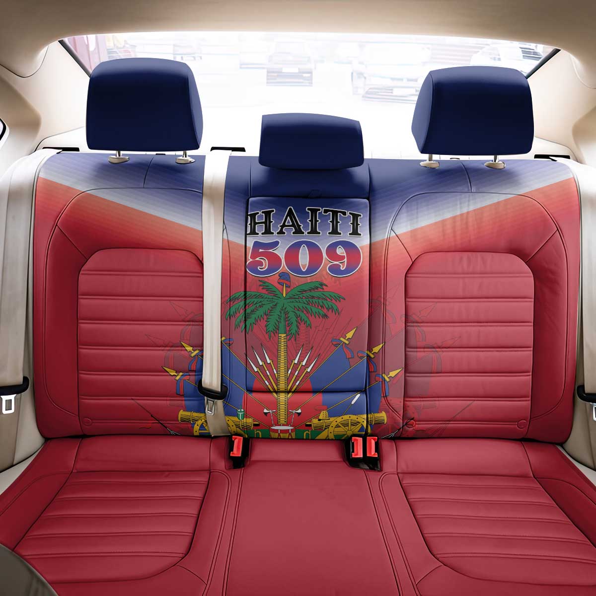Haiti 509 Back Car Seat Cover Repiblik d Ayiti