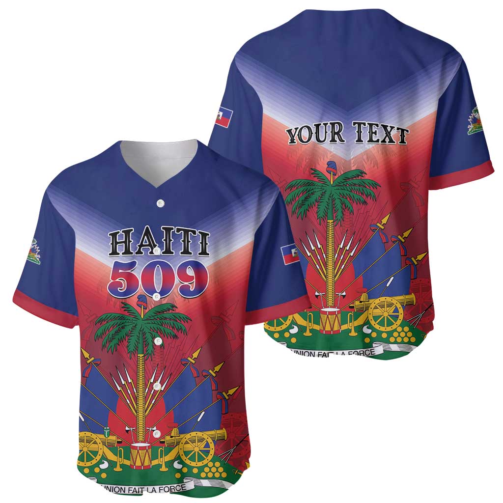 Personalized Haiti 509 Baseball Jersey Repiblik d Ayiti