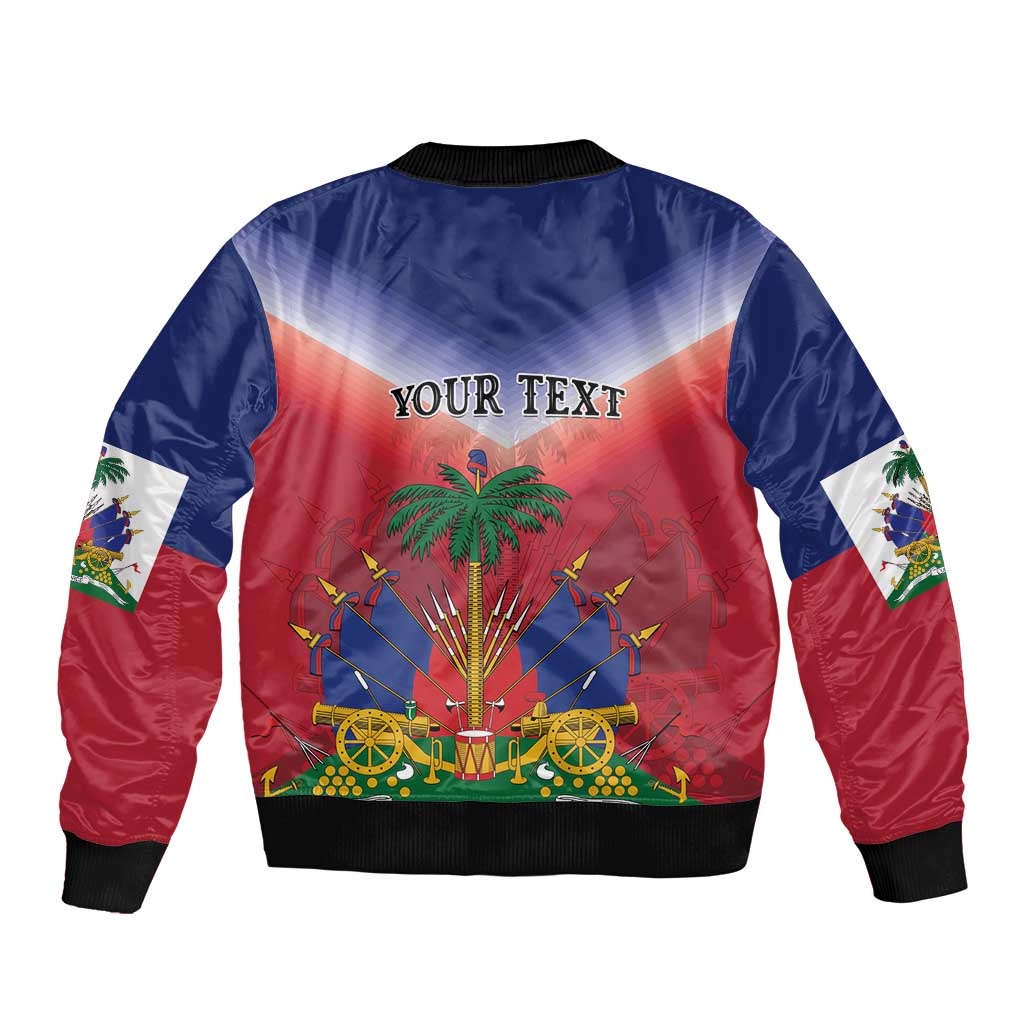 Personalized Haiti 509 Bomber Jacket Repiblik d Ayiti