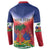 Personalized Haiti 509 Button Sweatshirt Repiblik d Ayiti