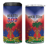 Personalized Haiti 509 4 in 1 Can Cooler Tumbler Repiblik d Ayiti