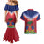 Personalized Haiti 509 Couples Matching Mermaid Dress and Hawaiian Shirt Repiblik d Ayiti