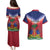 Personalized Haiti 509 Couples Matching Puletasi and Hawaiian Shirt Repiblik d Ayiti