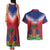 Personalized Haiti 509 Couples Matching Tank Maxi Dress and Hawaiian Shirt Repiblik d Ayiti