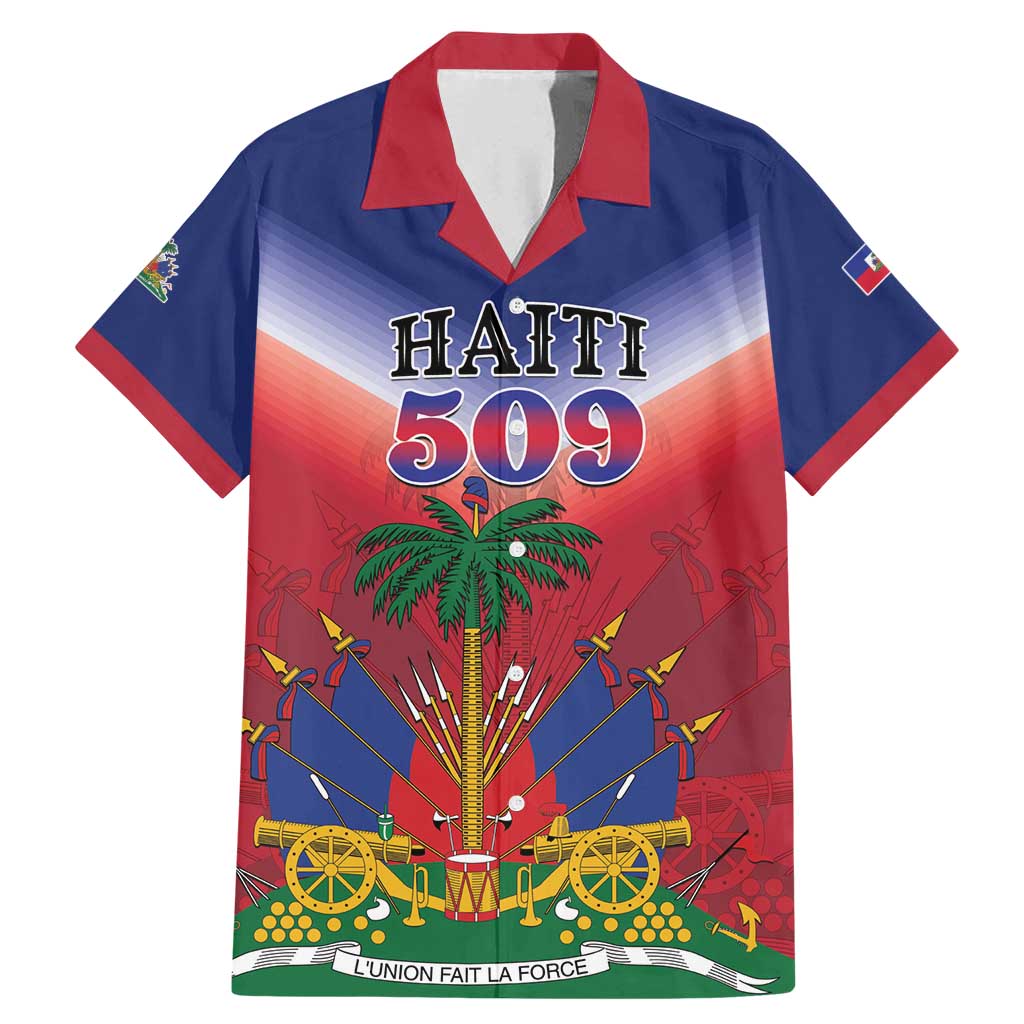 Personalized Haiti 509 Family Matching Mermaid Dress and Hawaiian Shirt Repiblik d Ayiti